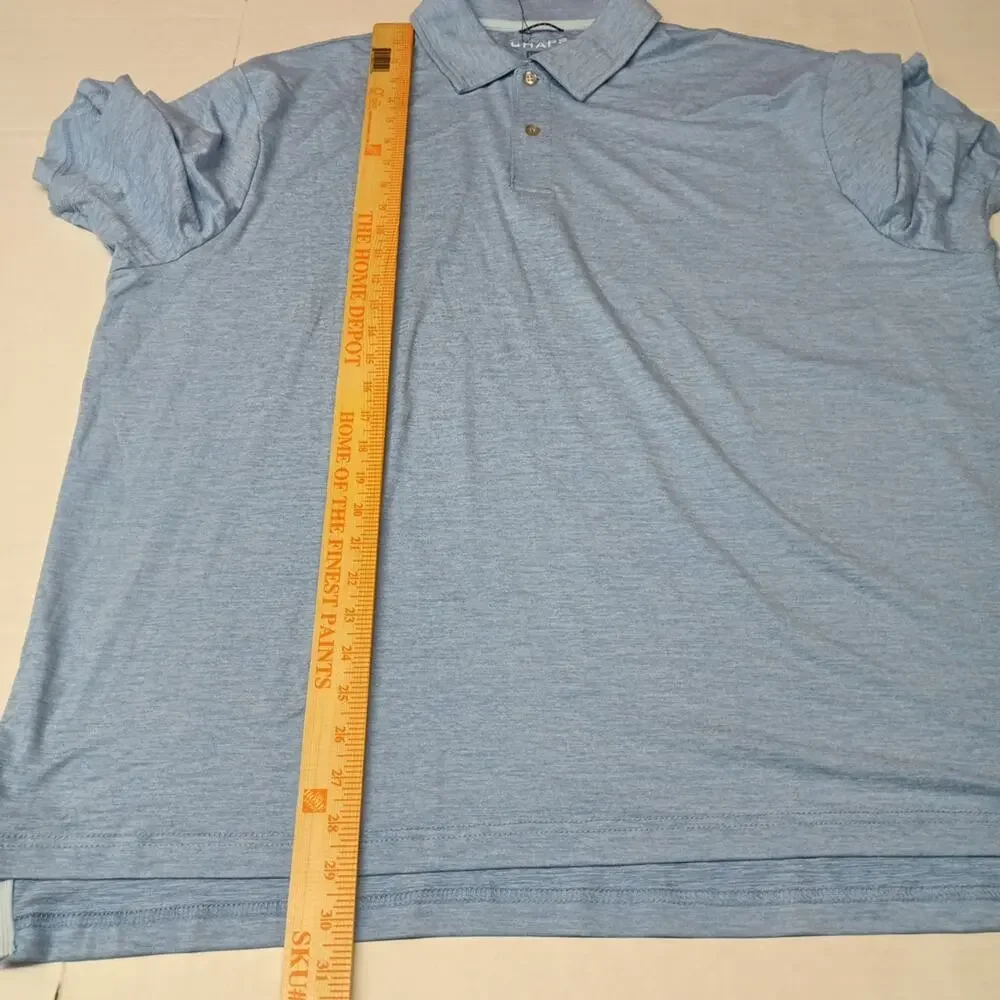 Chaps Everyday Performance Polo Shirt‎ Men's Size 2XL Blue